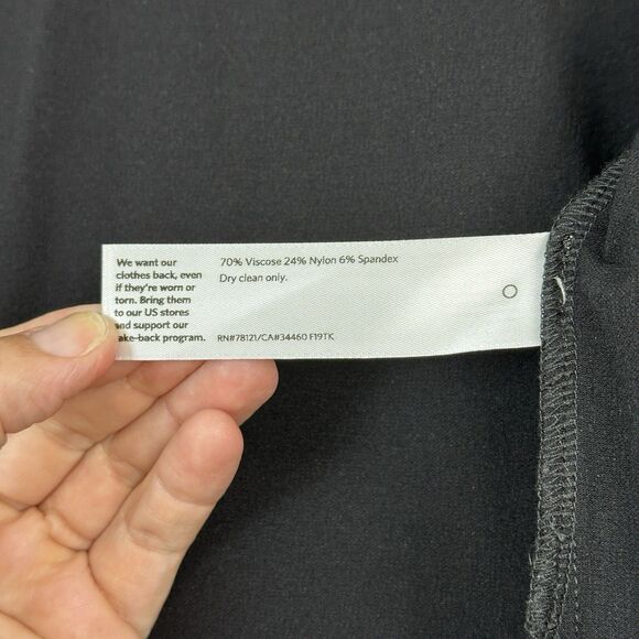 Eileen Fisher Open Front Kimono Cardigan S Black Crepe Pockets Minimal Capsule - Picture 15 of 15